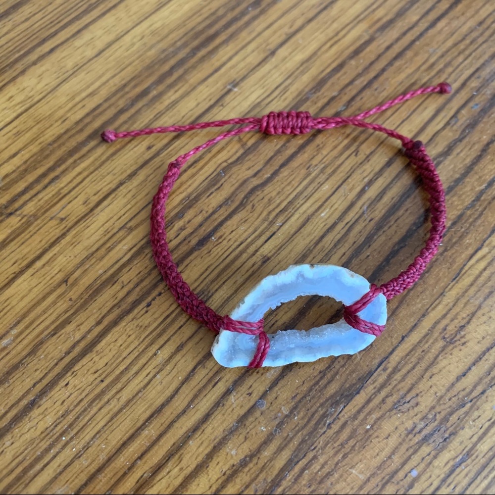 Red Choker Ceramic Statement Necklace Bracelet - image 8